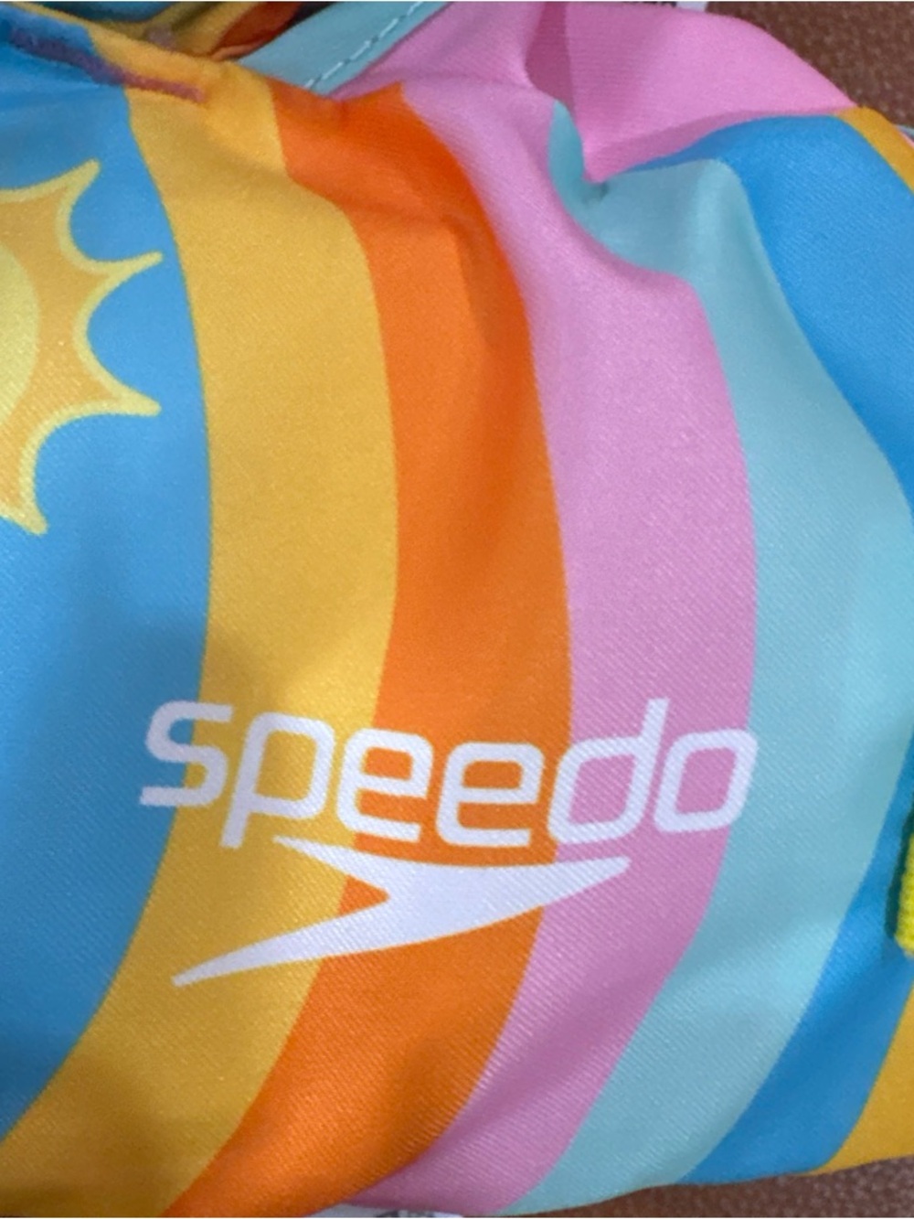 Speedo Kids Swim Flotation Vest Level 70 Buoyancy Aid Rainbow Sun Kissed - Picture 4 of 7